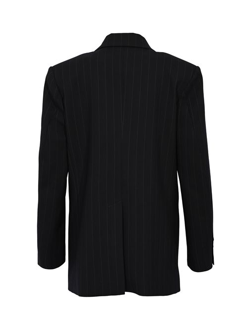 Blazer doppiopetto Rapisardi in lana gessata PINKO | 104508 A2QYEZ1